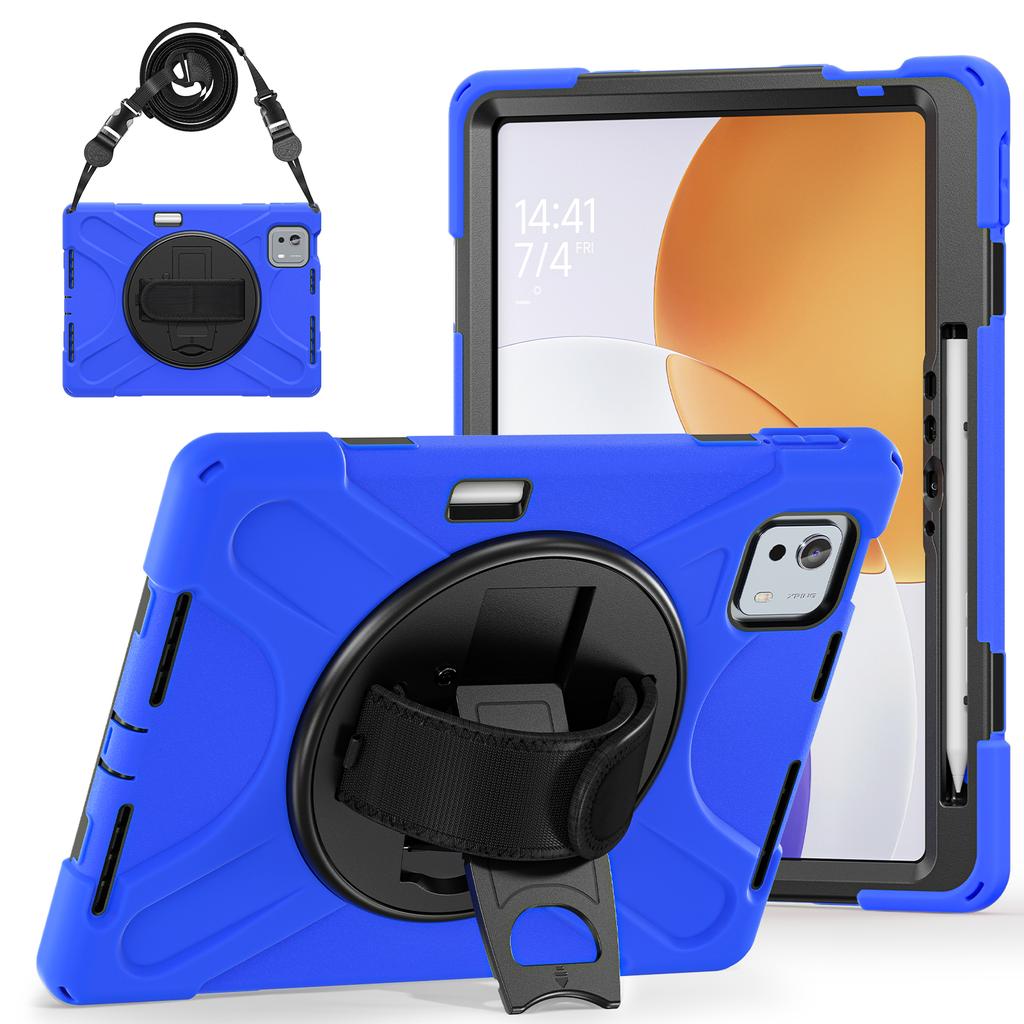 Rugged Stand Case Universal for Xiaomi Pad 7S Pro 12.5 2025 6S Pro 12.4 2024 24018RPACG 360 Rotating Cover with Shoulder Strap