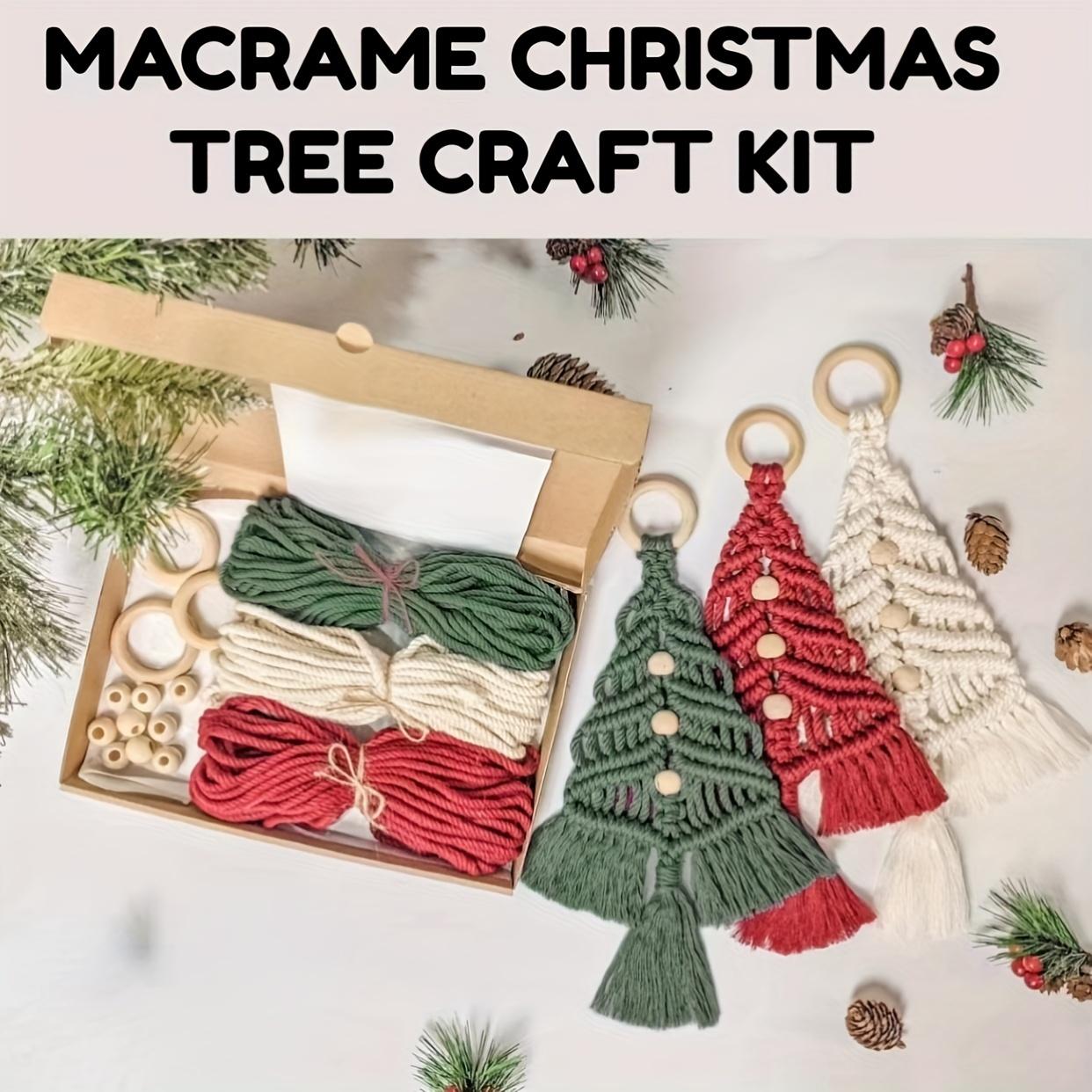 

Christmas 3pcs DIY Kit, Weaving Craft Gift Set | for Family and Friends, for Home Decoration, and a Wonderful Festive Present