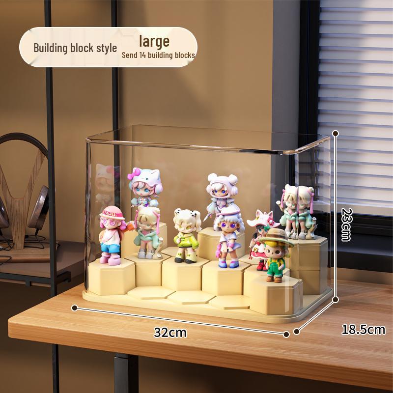 Clear Acrylic Action Figure Display Box & Blind Box Stand