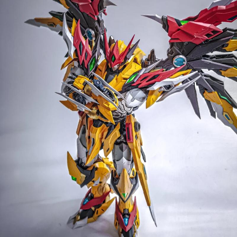 21cm Motor Nuclear MNP-XH01 Bai Qi Action Figure With Alloy Skeleton Expandable Wings Desktop Decoration Assembly Model Kit Gift