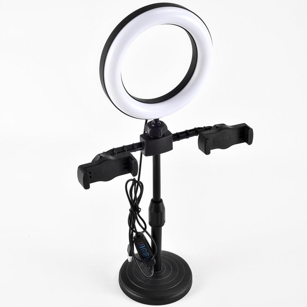 2025 Multi-Camera Pro Live Stream Tripod with Fill Light & Phone Holder