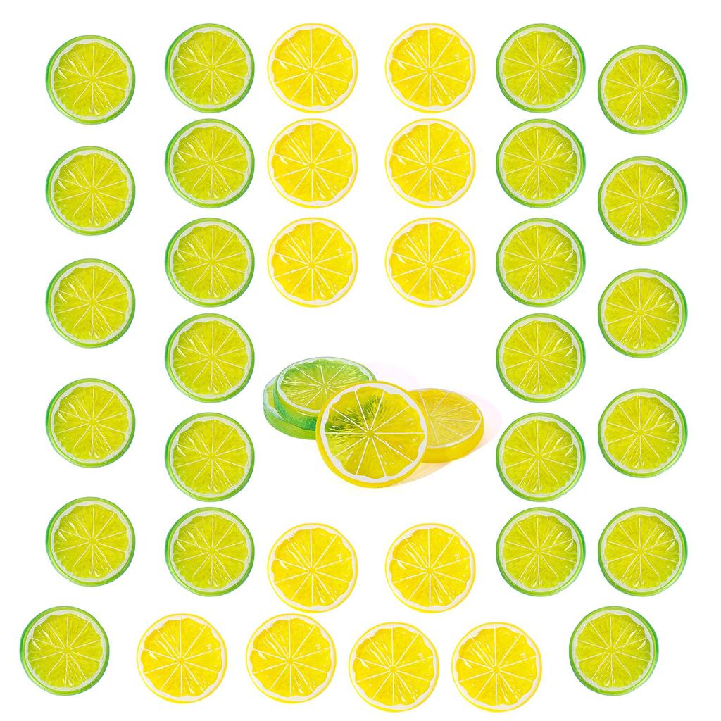 Photography Home Decoration Realistic Artificial Lemon Slices Fruit