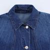 Women's Spring 2025 Versatile Long-Sleeve Denim Jacket with Turn-Down Collar