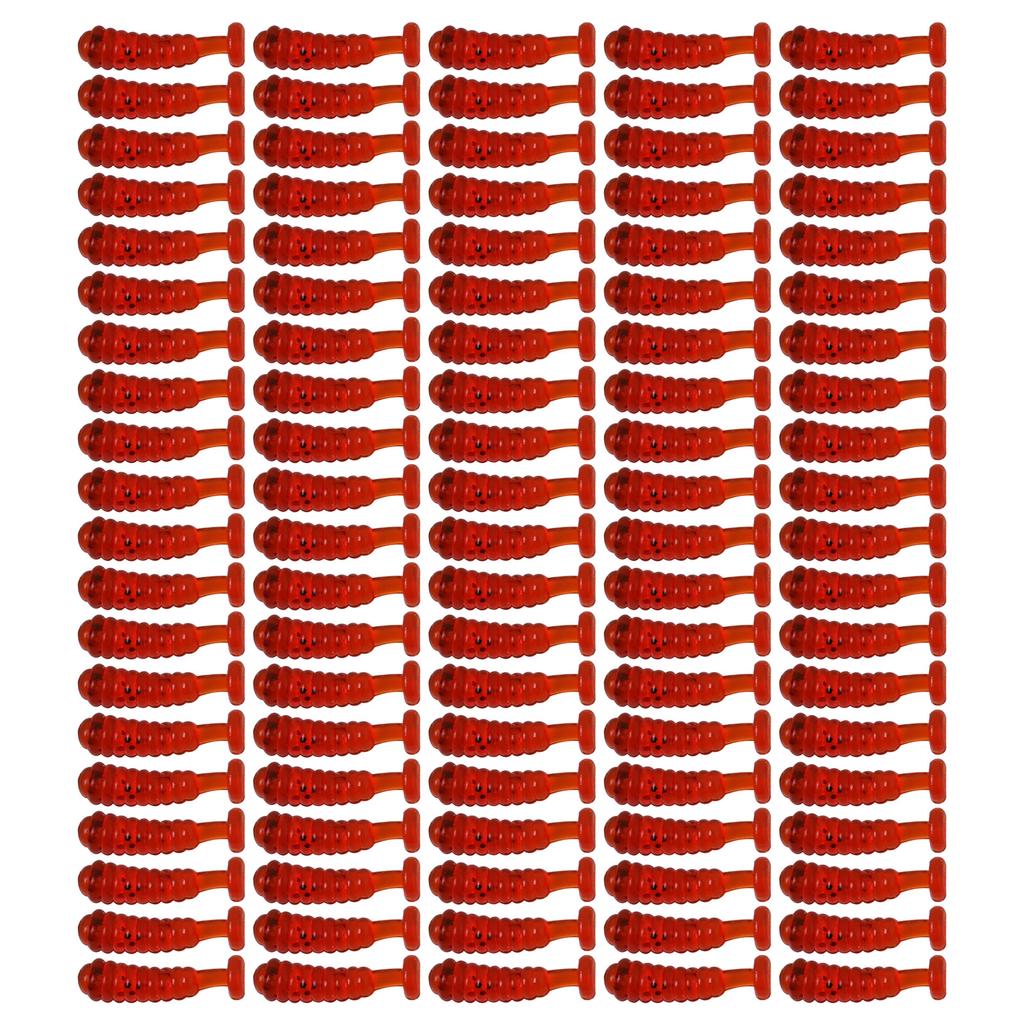 100 szt. 1,5 cm Przynęty pływackie na wody słodkowodne i słonowodne Miękkie przynęty wędkarskie Przynęty pływackie z ogonem w kształcie wiosła Przynęty sztuczne Przynęta wędkarska