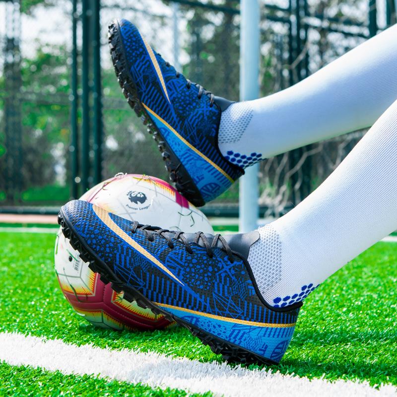 Football shoes men's x2 falcon broken nails tf training special children's ag long nails adult female students game shoes