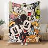 Mickey Mouse Friends Flannel blanket, soft and warm, suitable for beds and sofas, all seasons, portable travel blanket. 073084