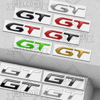 3D Car Stickers GT Emblem Auto Body Badge Trunk Decal For 5008 308 206 3008 2008 4008 RCZ GT Line 208 107 Decoration Accessories