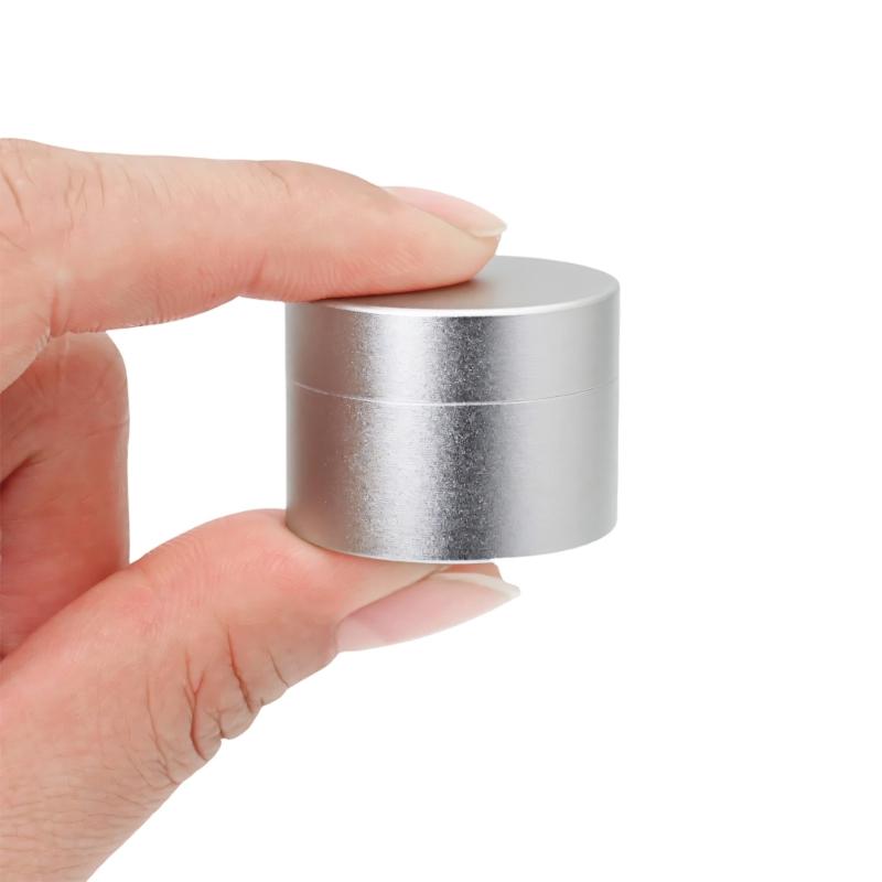 Small Size Weatherproofed Metal Storage Box Round Pills Container for Backpacking and Wilderness Trip