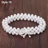 Fashion Ladies' Elastic Waistband with Pearl Thin Simple Rhinestone Waist Chain Elegant Pearl Waist Belt For Women