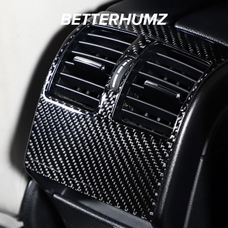 BETTERHUMZ For Mercedes Benz W204 C Class Accessories Carbon Fiber Central Control Gear Shifter Panel Trim Sticker Car Interior