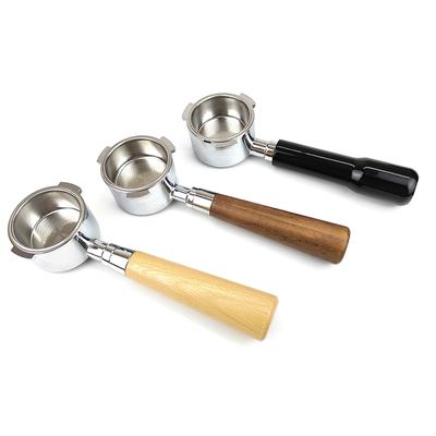 51mm Kahve Dipsiz Portafilter Ahşap Saplı Delonghi Dedica Ec680 Ec685 Yedek Filtre Sepeti Barista Aksesuarları
