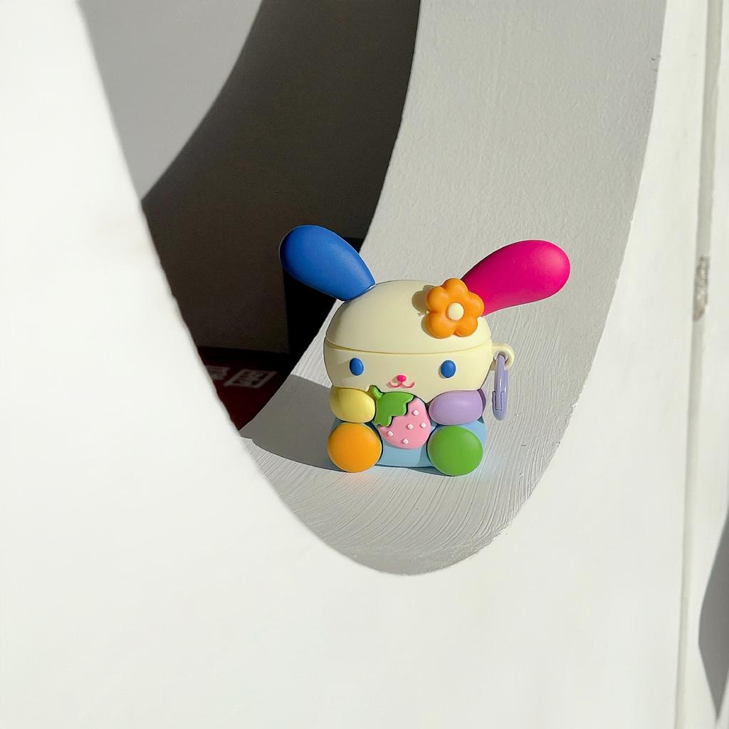 Cute flower rabbit AirPods Pro apple bluetooth headset case 1/1/1 generation Sanrio protective case for women