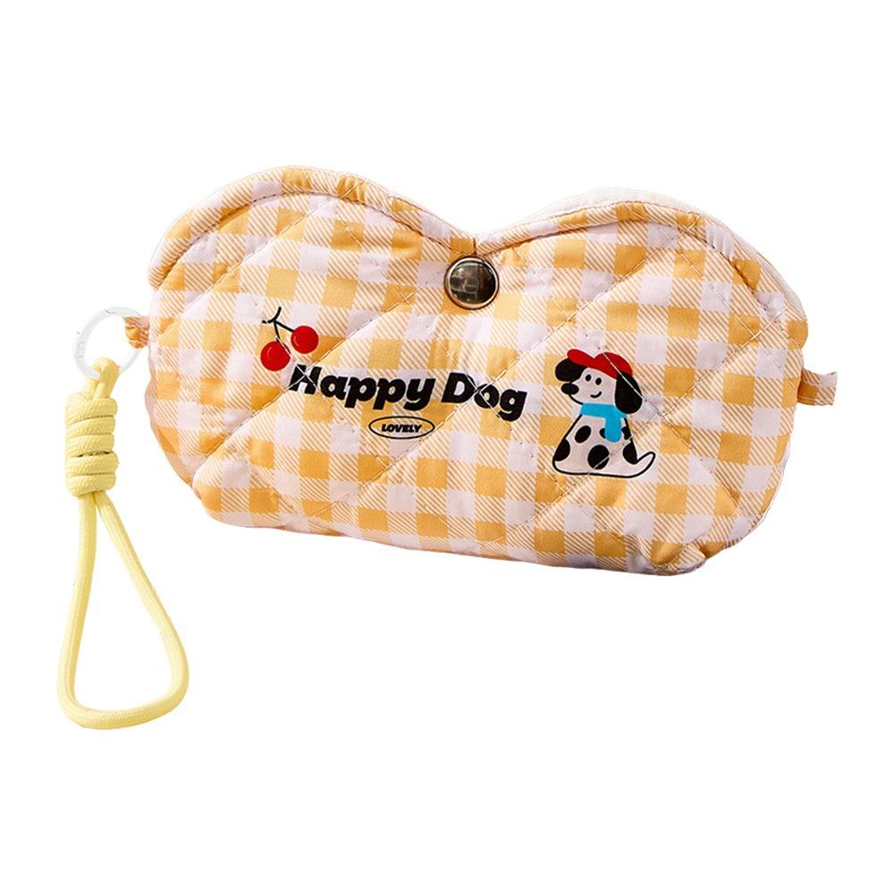 

Dustproof Eyeglasses Pouch Cotton Cosmetic Bag Gifts Sunglasses Bag for Travel Eyewear Holder жовтий