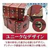 Wooden Treasure Box Jewelry Box with Metal Fittings Retro Antique Accessory Case Interior (large and Small Set)