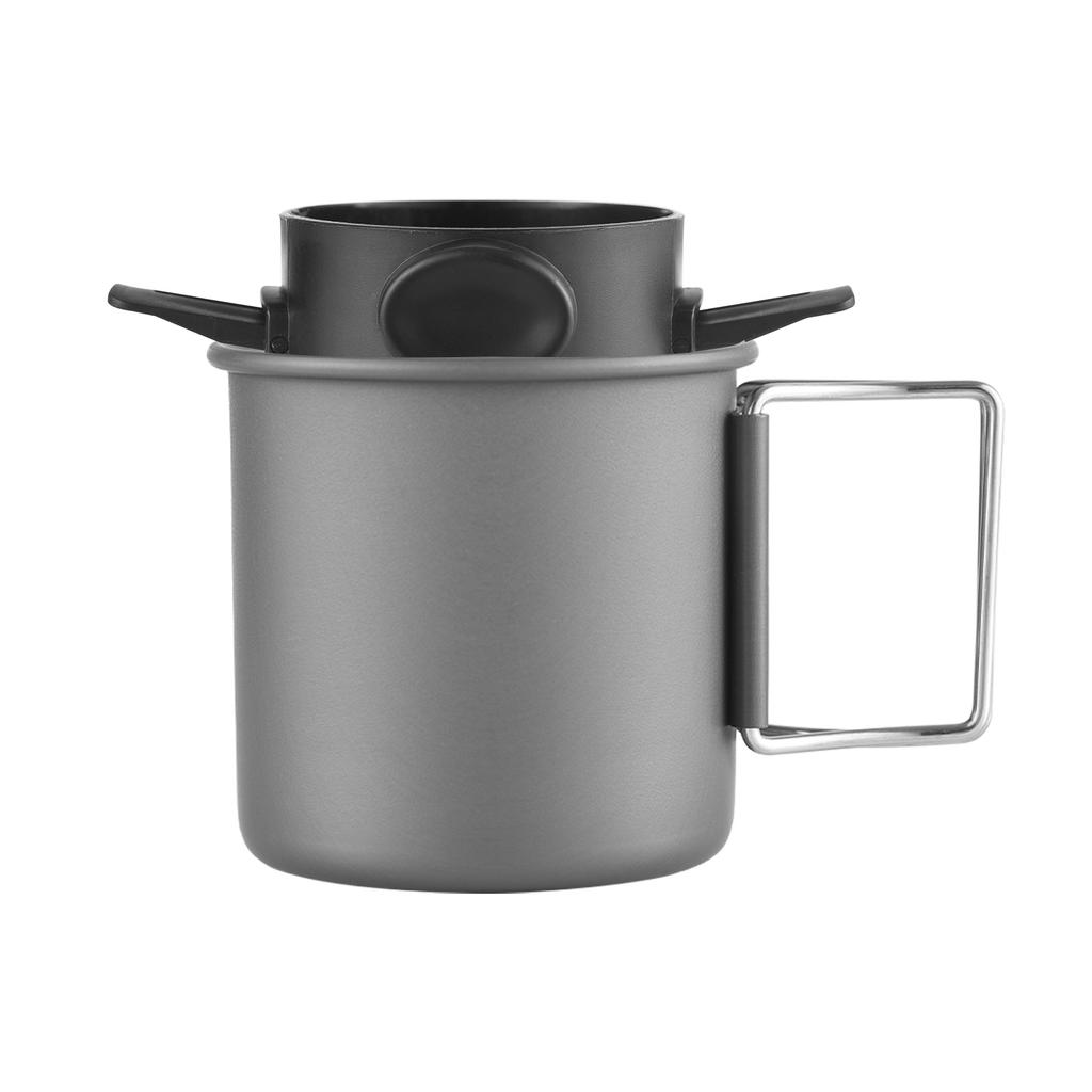 Czajnik kempingowy z kubkiem i filtrem do kawy na zewnątrz Czajnik do gotowania wody Czajnik turystyczny 1,4L