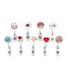 Keyring Holder Stylish Badge Holder Retractable Badge Reel Lightweight Name Tag Clip For Hospitals Teachers Companies