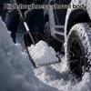 Heavy Duty Ice Scraper Car Snow Shovel with Extendable Handle, for SUV Telescopic Brush Truck Windshield, Scratch-Free Large Pivot Head Removal