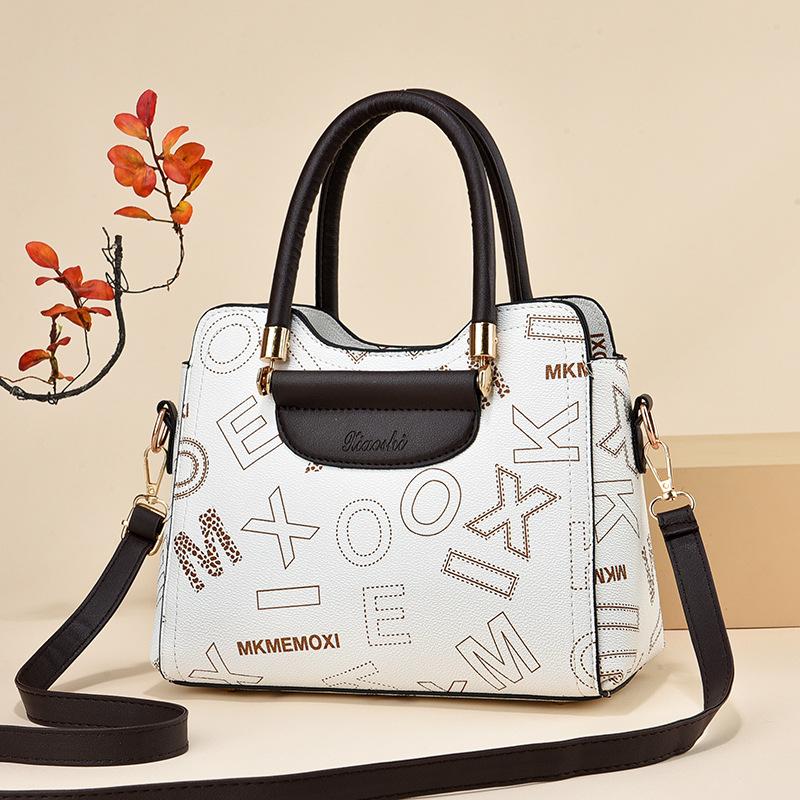 2025 Large-capacity Handbag Women's Bag Retro Versatile Shoulder Messenger Bag Texture Trend