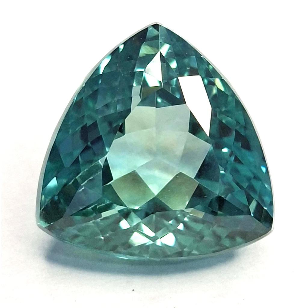 Natural Tourmaline Bluish Green Trillion Cut 20-22 Ct Beautiful Gemstone