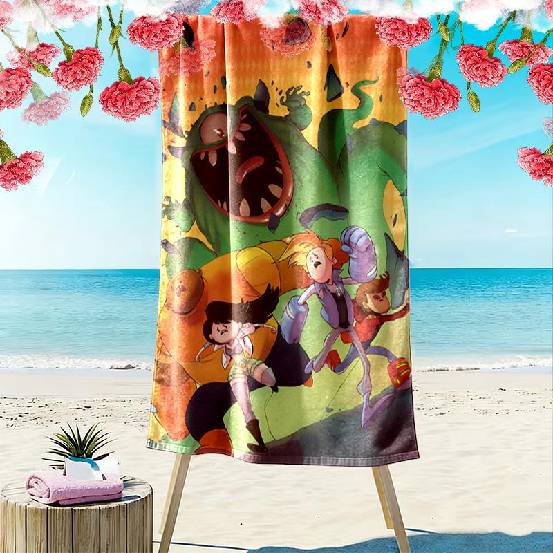Brave warrior 2D Flat Print Beach Towel, Large Soft Quick Dry Towel for Beach Camping SwimmingXSTJ0915566