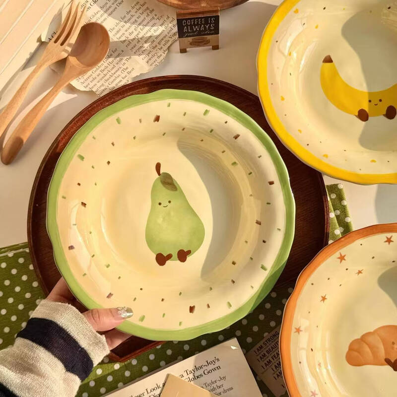 Underglaze Ceramic Dinner Plate