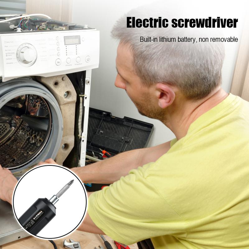 USB-Charging Electric Screwdriver Household Electric Screwdriver for Fastening Drilling and Screwdriving Tool Maintenance Tool