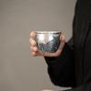 Gilded Silver Arowana Ceramic Kung Fu Tea Master Cup