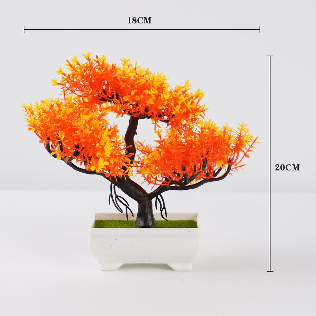 Artificial Plants Bonsai Small Tree Simulation Pot Plants Fake Flowers Table Potted Ornaments for Hotel Garden Home Decor