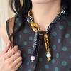 Tyotryck akrylpärlor kärlekshänge halsband etnisk stil nyckelbenskedja personlighet nischdesign föremål dekoration