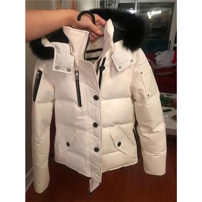 Chaqueta de Plumón 3Q para Hombre y Mujer Moose - Cuello de Zorro Estilo Corto, Abrigo Engrosado