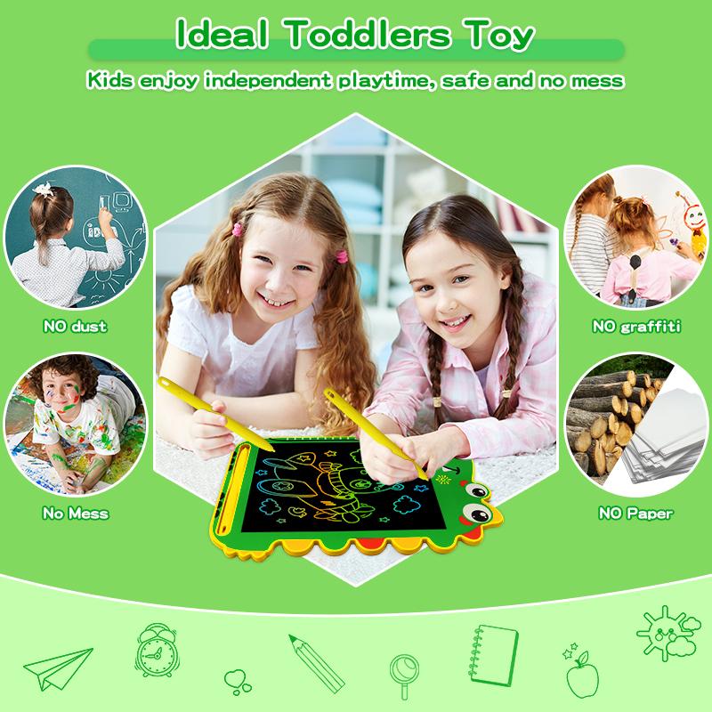 8.5/in Cartoon Dinosaur LCD Writing Tablet Drawing Board Kids Graffiti Sketchpad Toys Handwriting Blackboard Magic Drawing Board