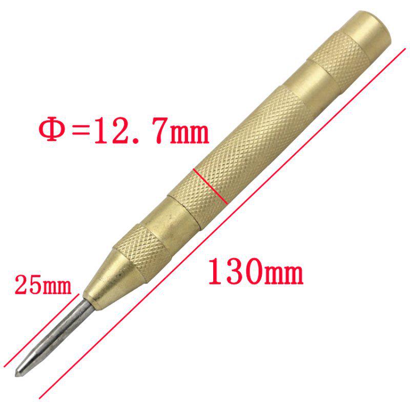 130mm Automatic Center Pin Punch Spring Loaded Marking Starting Holes Tool Wood Press Dent Marker Woodwork Drill Bit