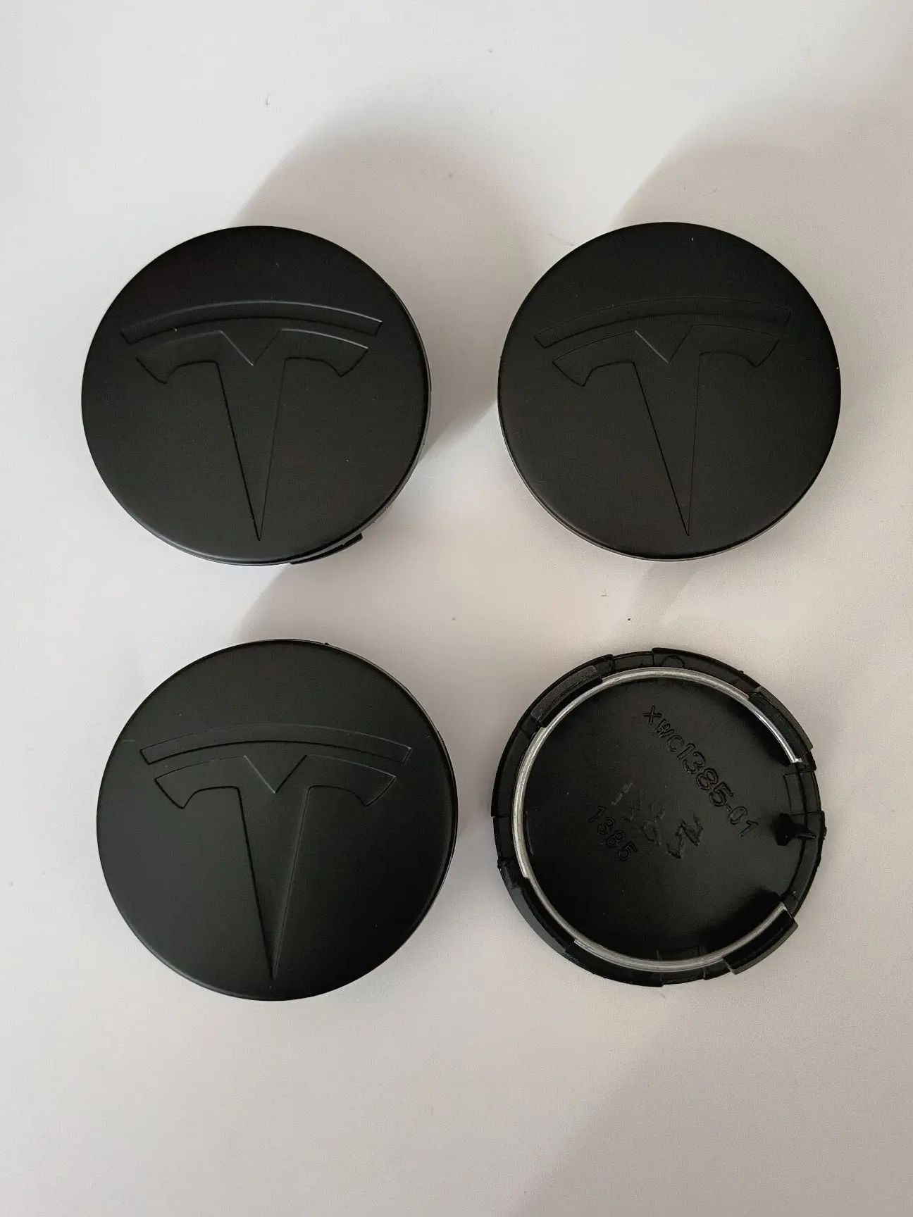 

56mm Matte Black For Tesla Model 3 S/X Y JuniperCar Wheel Center Caps Emblem Original Rims Hub Cover Logo Auto Accessories