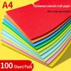 Mixed Color A4 Print Paper (80g) - Pink, Dark Red, Light Green, Blue, Yellow for Kids