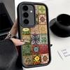 Phone Case for Samsung Galaxy A17 A16 A15 A14 A13 Italian Sicilian Style Floral Pattern A56 A36 A26 A55 A35 A25 A54 A34 A24 A53