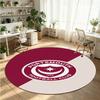 Portsmouth FC Printed Round Crystal Velvet Rug Soft Non Slip Floor Carpet For Bedroom Holiday Gift