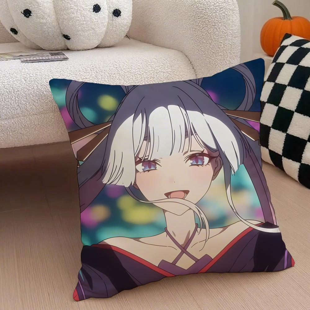 

New CCosmic Princess Kaguya Cushion Cover Throw Pillow Cover Hidden Button Durable Polyester Chair Cushion 30X30cm
