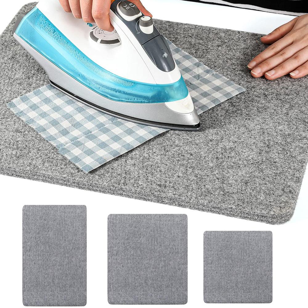 Wool Pressing Mat for Quilting Ironing Pad High Temperature Ironing Board Felt Press Mat for Home Sewing Quilting Supplies