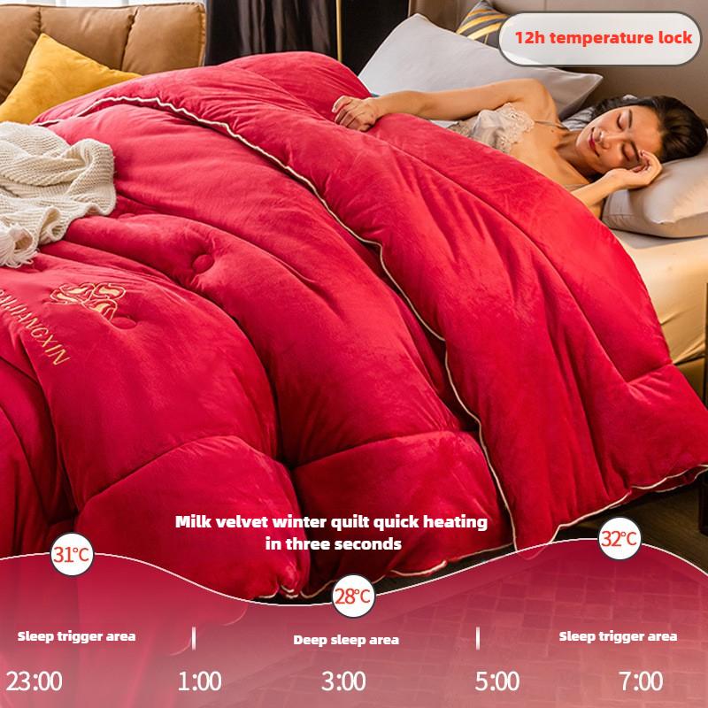 Oboustranná sametově hřejivá zimní přikrývka