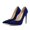 Large Size 47 Classic Style Women's Patent Pointed High Heels 12cm High Heels Elegant Women's Solid Color Slim High Heels