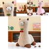 Cute Alpaca Plush Toy Soft And Cuddly Stuffed Animal Gift Available In Pink Beige And Brown