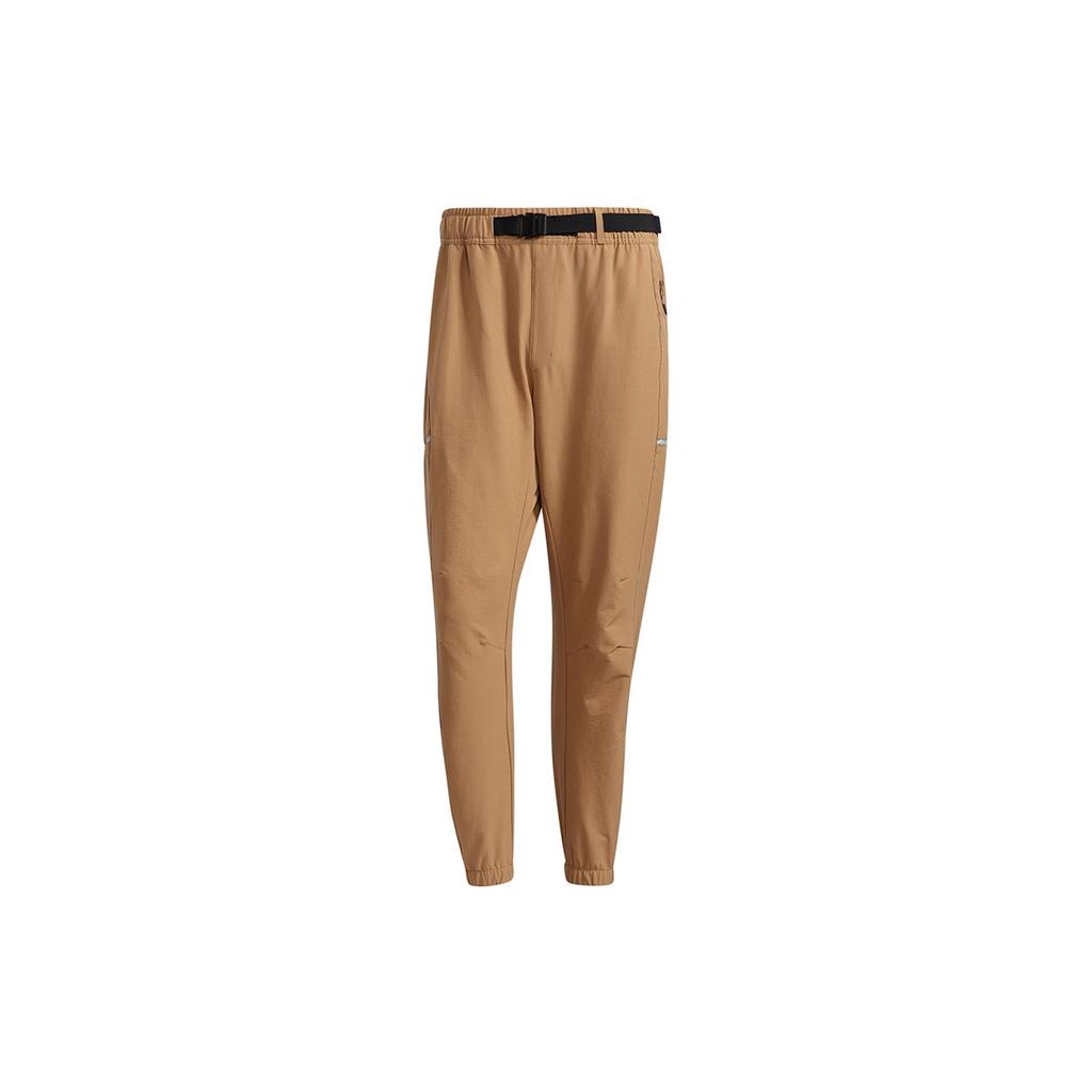 adidas TH PNT WV ID Regular Fit Adjustable Belt Casual Sports Woven Long Pants Men Yellow GP0959