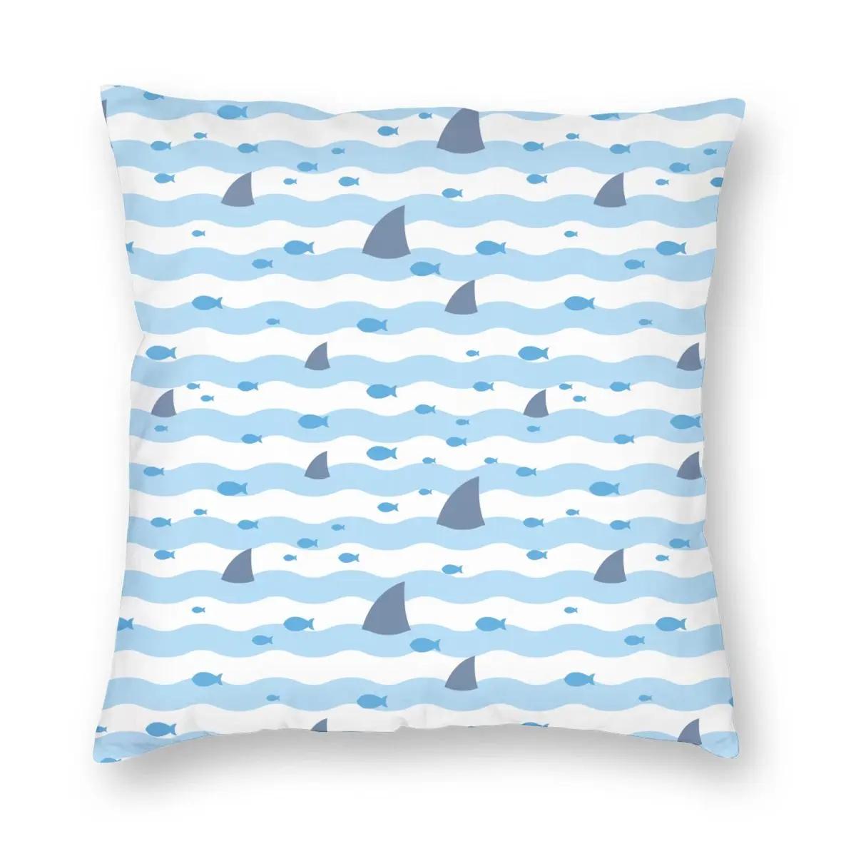 

Наволочка с рисунком плавающих рыб Мягкая полиэстеровая наволочка для подушки Декоративная наволочка Чехол для подушки Спальня Квадратная 66x66cm светло-серый