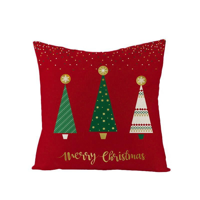 Premium Quality 18" Christmas Cushion Cover In Eco-friendly Linen For Holiday Decor