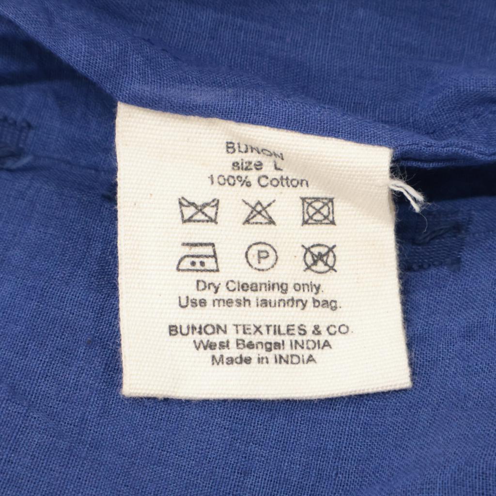 BUNON [BUNON] Navy Thin Cotton Dress Dress L NavyUsed