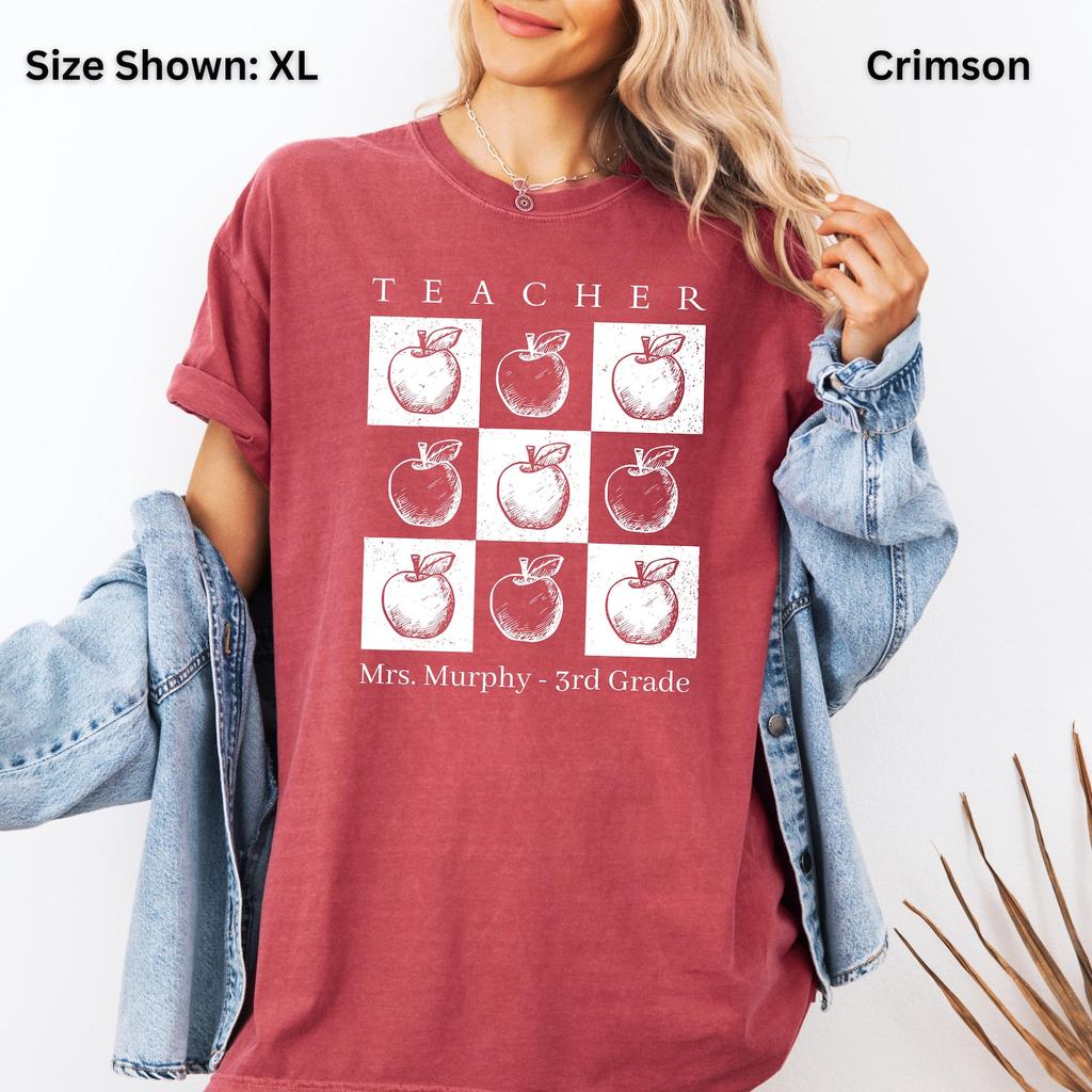 Personalized Teacher Appreciation T-Shirt: Custom Educator Gift