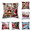 Christmas Decor Cushion Cover Winter Decor Bed Decor Pillow Cover Sofa Decor Cushion Cover Home Decor 40X40 45X45 50X50 60X60Cm