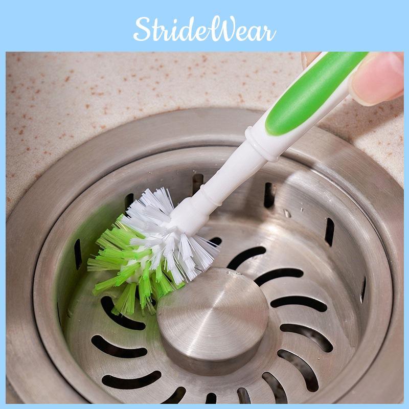 Suction Base Cup Brush For Glassware Cleaning And Home Kitchen Maintenance Drain