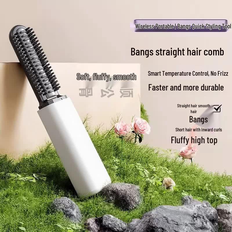 LISM Mini Wireless Hair Straightener Comb
