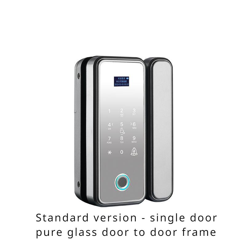 

Office Password Lock Glass Door Fingerprint Lock Non Opening Hole Non Wiring Access Control Framed Door Intelligent Lock